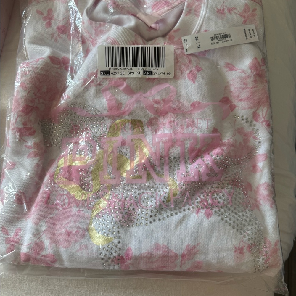 Love Shack Fancy x PINK Ivy Fleece Oversized Crew – XL